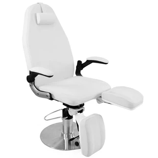 713A hidraulična pedikerska stolica, bijela