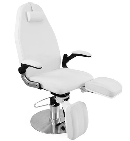 713A hidraulična pedikerska stolica, bijela