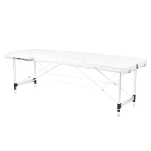 3-segmentni bijeli sklopivi komforni aluminijski stol za masažu