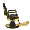 brijačka stolica Francesco, crno-zlatna