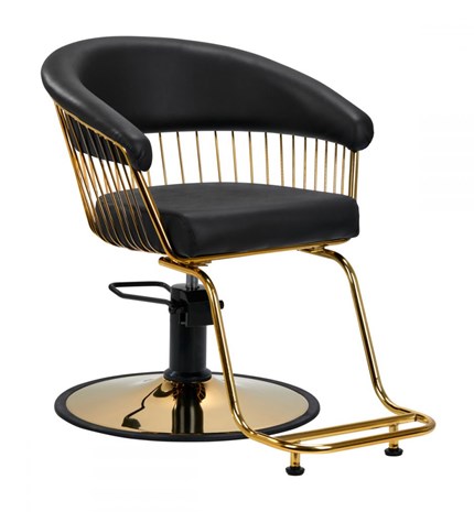 frizerska stolica Gabbiano Lille, zlatno-crna