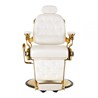 brijačka stolica Francesco, bijelo-zlatna