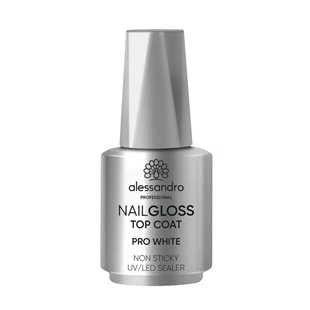 Nail gloss top coat NON STICKY PRO WHITE 10 ml