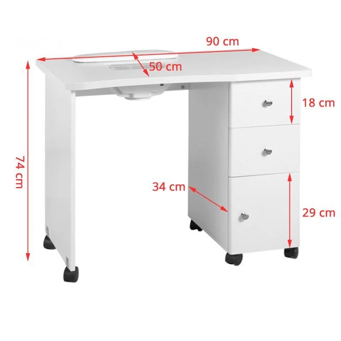 Drveni radni stol s apsorberom 011B