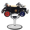Dječja frizerska stolica, policijski auto B082, bijelo-crna
