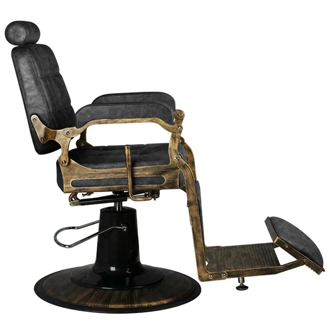 brijačka stolica Boss HD Old Kožna, crna