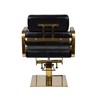 frizerska stolica Porto Gold, crna