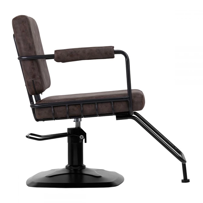 frizerska stolica Catania Loft Old Leather, tamno smeđa