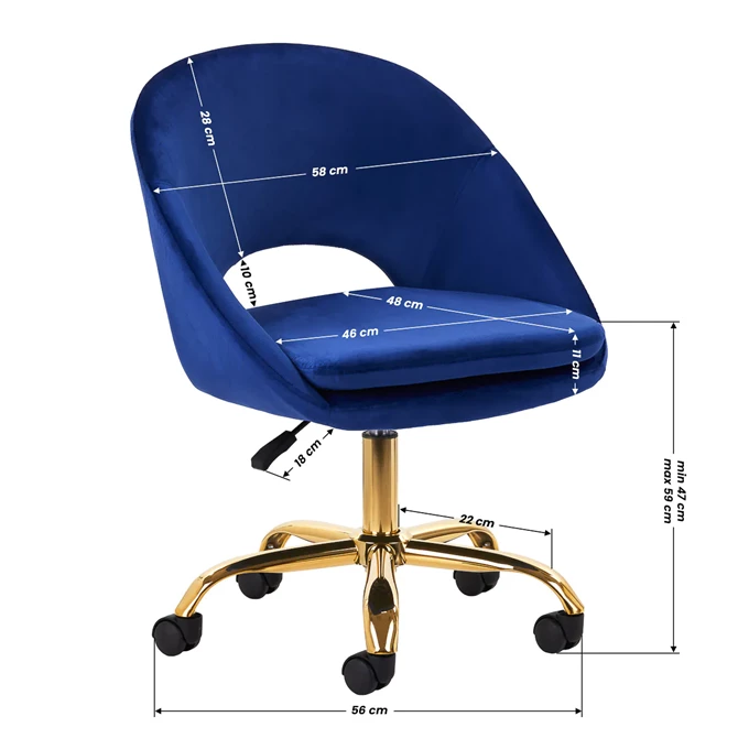 Okretna stolica QS-MF18G, tamnoplava