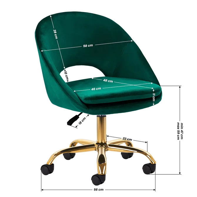 Okretna stolica QS-MF18G, zelena