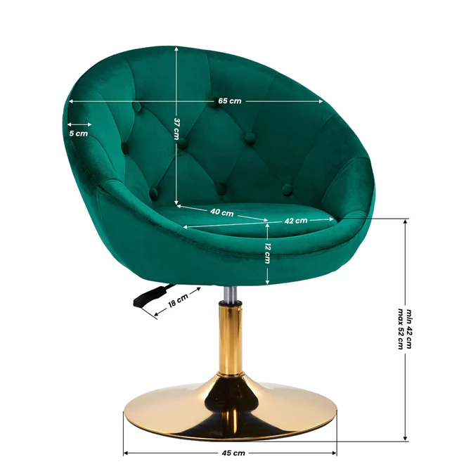 Okretna stolica QS-BL12G, zelena