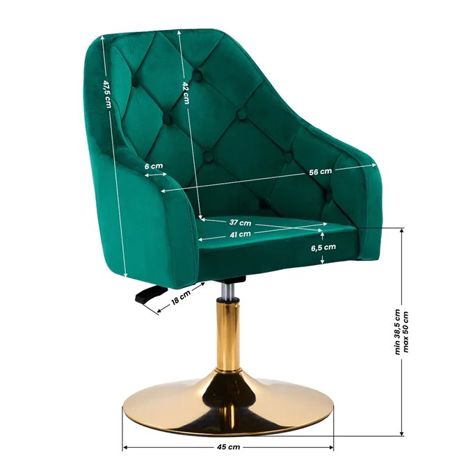 Okretna stolica QS-BL14G, zelena