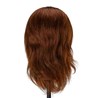 Frizerska trening lutka, prirodna kosa, boja 4#, duljina 8"+6"