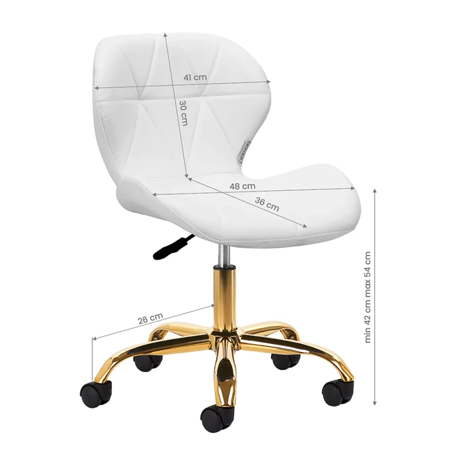 Kozmetička radna stolica QS-06G, bijela