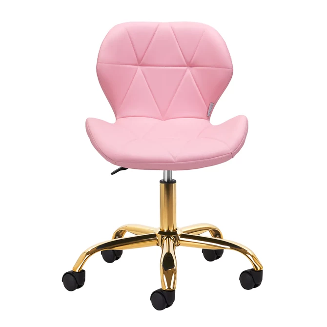 Kozmetička radna stolica QS-06G, roza