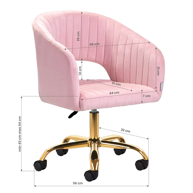 Okretna stolica QS-OF212G, roza