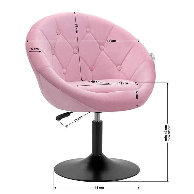 Okretna stolica QS-BL12G, roza