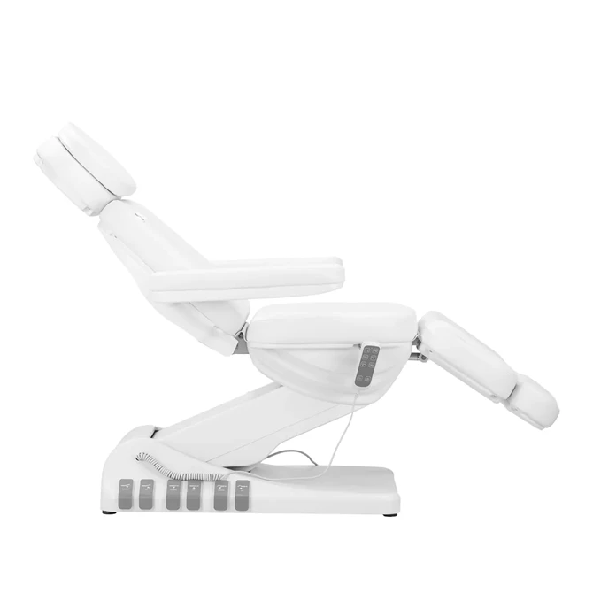 Električna kozmetička stolica SILLON Luxury 3 motora s nožnom kontrolom, bijela