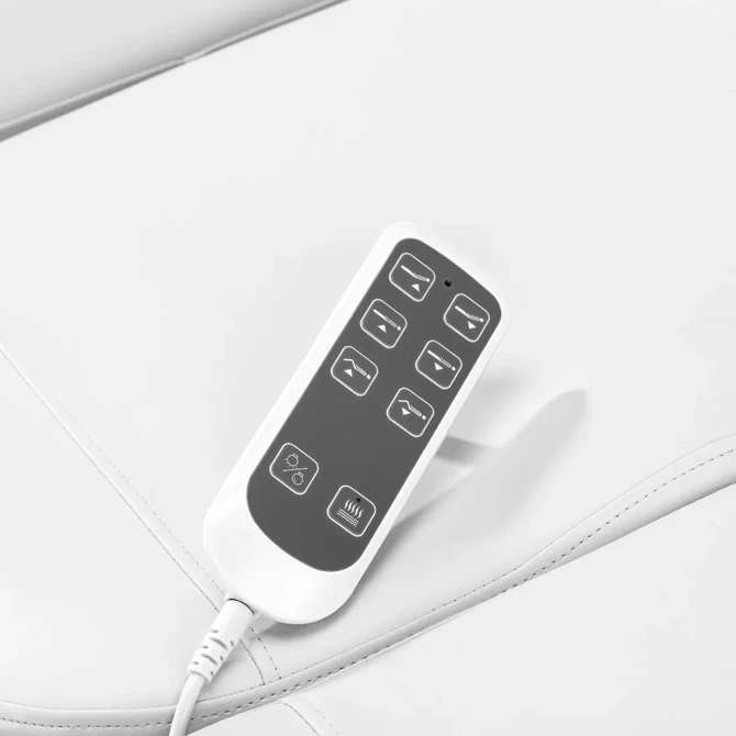 Električna kozmetička stolica SILLON Luxury 3 motora s nožnom kontrolom, bijela