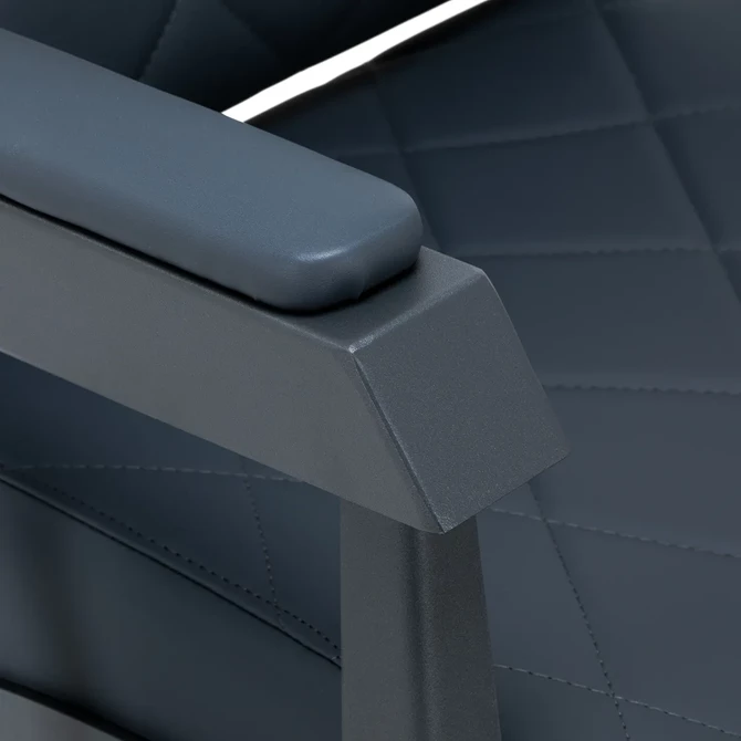 Brijačka stolica Bruno sa sivom bazom, siva