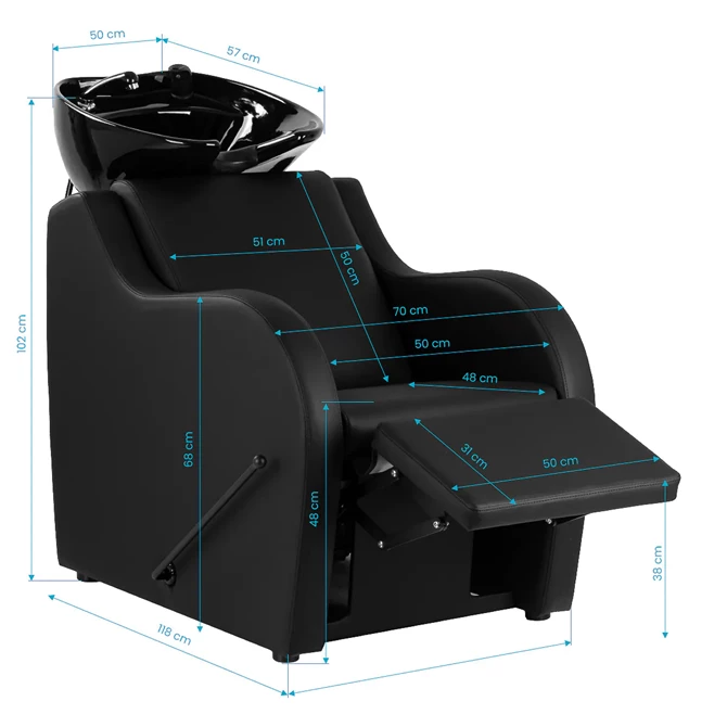 Frizerski glavoper Carmen, crni