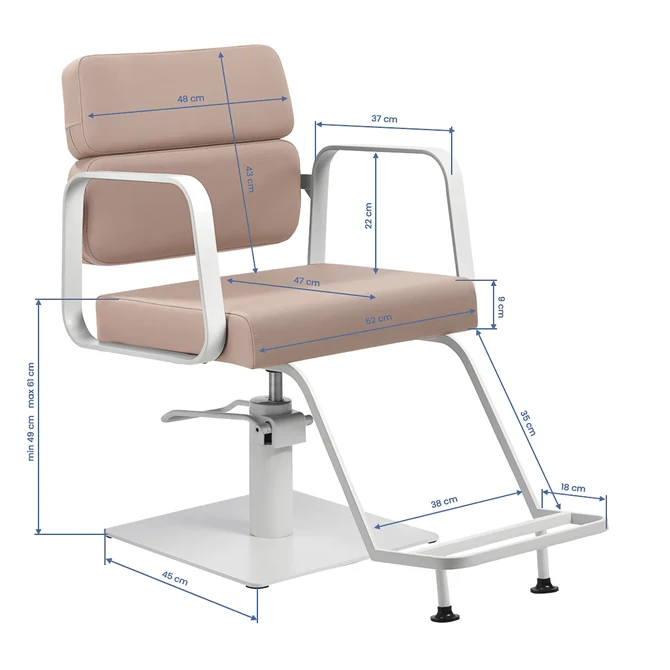 Frizerska stolica Porto, bež