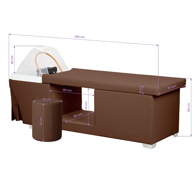 Head spa krevet Maldives, smeđa