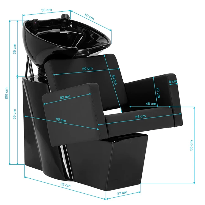 Frizerski glavoper Vitoria, crni
