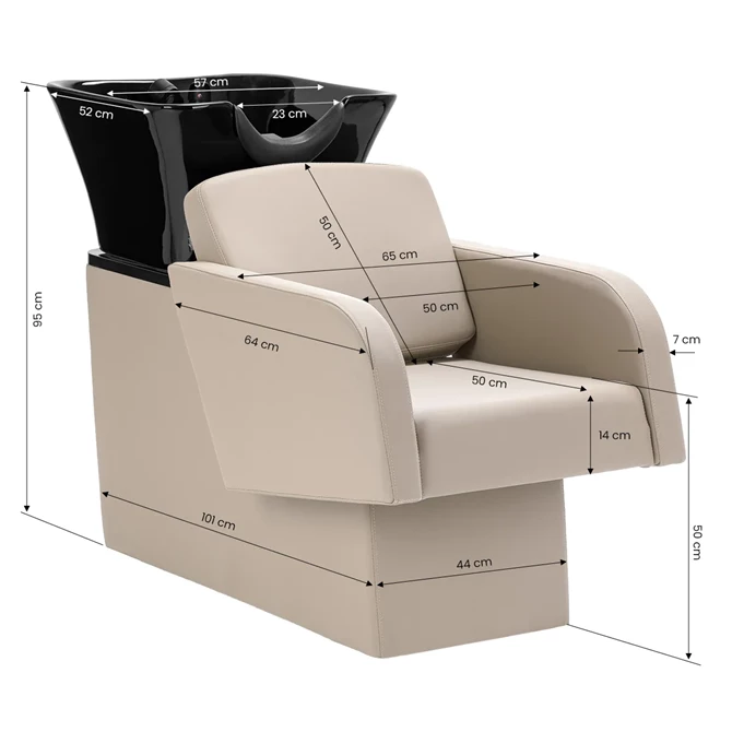 Frizerski glavoper Elda, bež