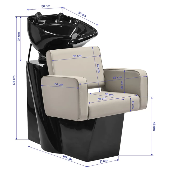 Frizerski glavoper Bilbao, bež