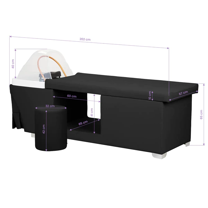 Head spa krevet Maldives, crni