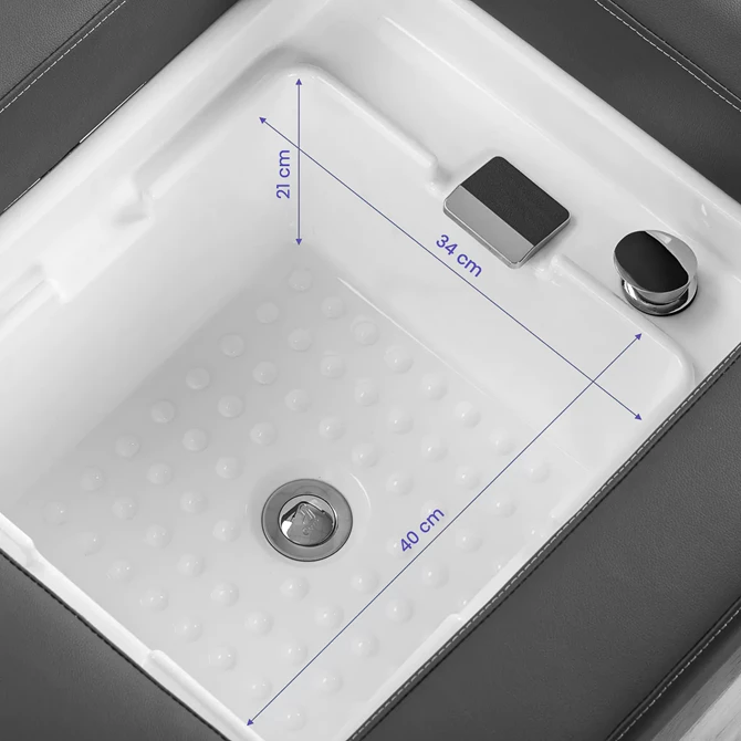 Head Spa krevet Bali, sivi