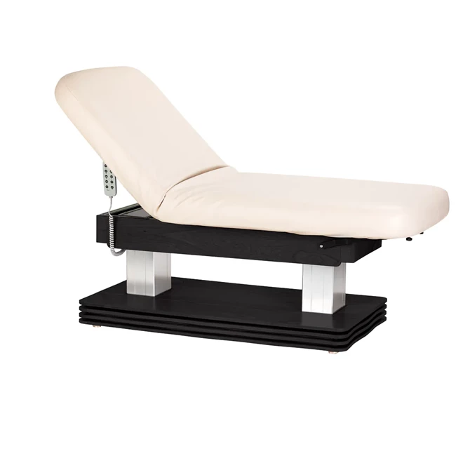 Spa krevet Sillon Comfort s crnom bazom, krem