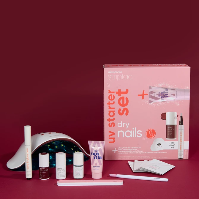 Striplac Uv Starter Set Dry Nails Special Edition - standardni početni set s lampom