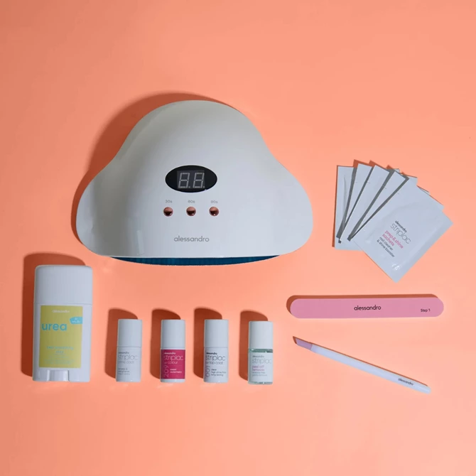 Striplac Uv Starter Set Normal & Soft Nails Summer Edition - početni set s lampom