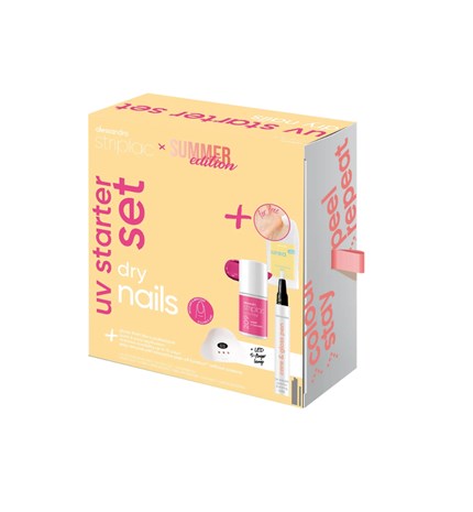 Striplac Uv Starter Set Dry Nails Summer Edition - standardni početni set s lampom