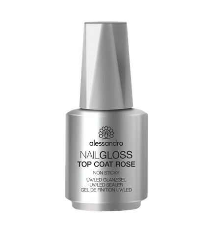 Nail gloss top coat NON STICKY ROSE 10 ml