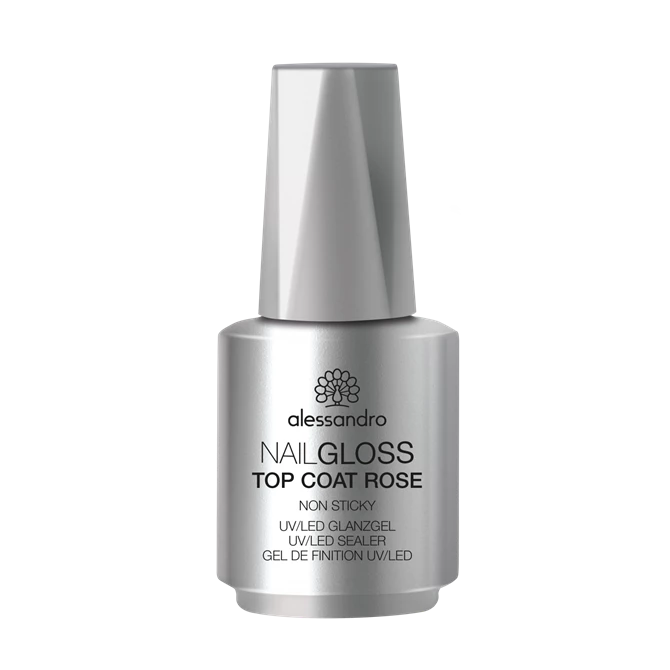 Nail gloss top coat NON STICKY ROSE 10 ml