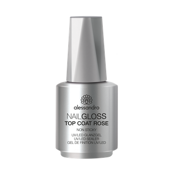 Nail gloss top coat NON STICKY ROSE 10 ml