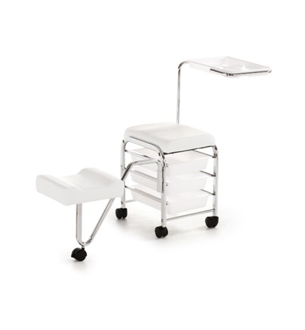 Kolica za pedikuru PEDICURE SERVICE Bijela