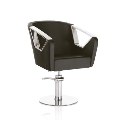 Frizerska stolica ženska HAIR ASTRA BLACK Round base