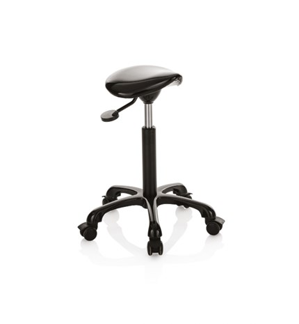 Pomoćna frizerska stolica MASTER ROLLER, crna