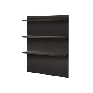 Wall display with shelves black