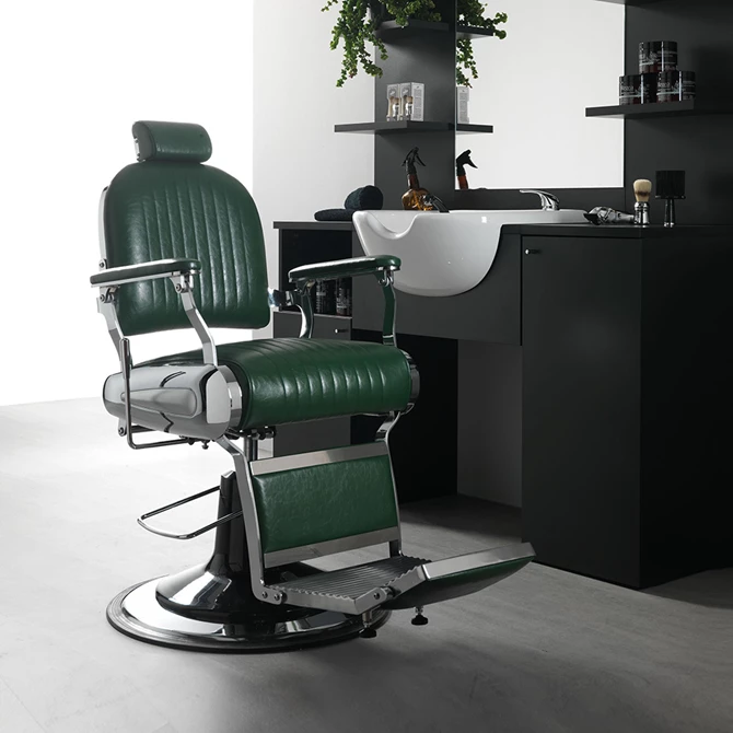 Barber stolica HAIR CADILLAC Green