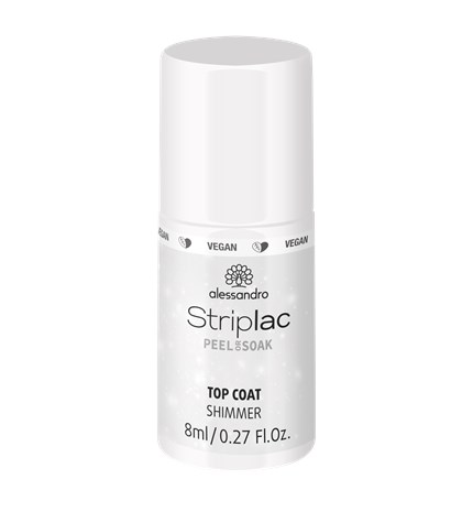 Striplac Peel or Soak TOP COAT SHIMMER 8 ML