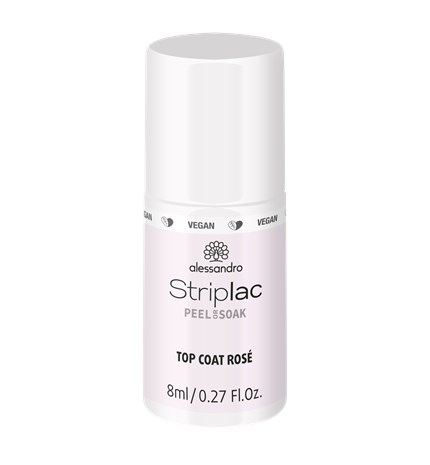 Striplac Peel or Soak TOP COAT ROSÉ 8 ML