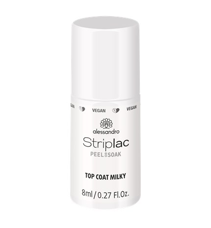 Striplac Peel or Soak TOP COAT MILKY 8 ML