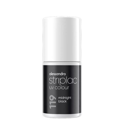 Striplac UV Colour Midnight Black, 6,5 ml