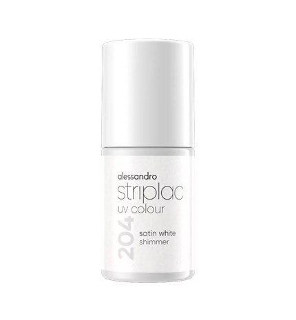 Striplac UV Colour Satin White Shimmer, 6,5 ml