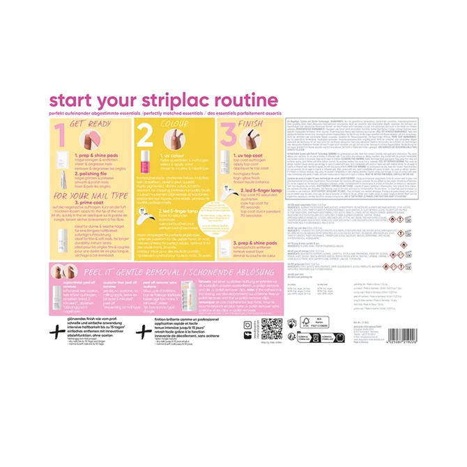 Striplac Uv Basic Set + Colour Normal & Soft Nails - standardni početni set - summer edition